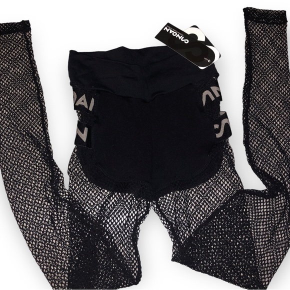 NWT ALL BLACK Canoan Brazil Move Mesh Leggings. - Picture 8 of 12